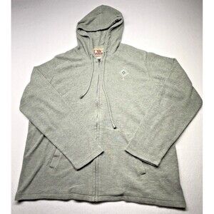 Top Stitch Morning Sun Jacket Womens L Green Zip Up Embroidered Lightweight